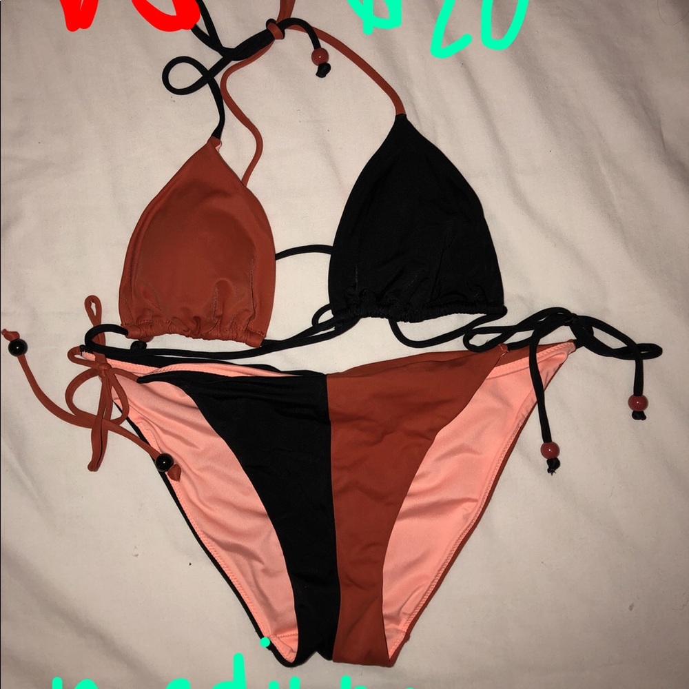 Victoria secret color block bathing suit!